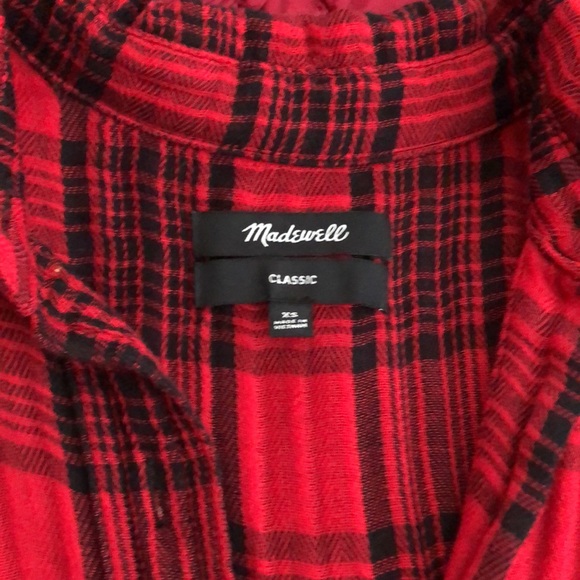 Madewell Classic Flannel Button Up Shirt - Picture 2 of 5